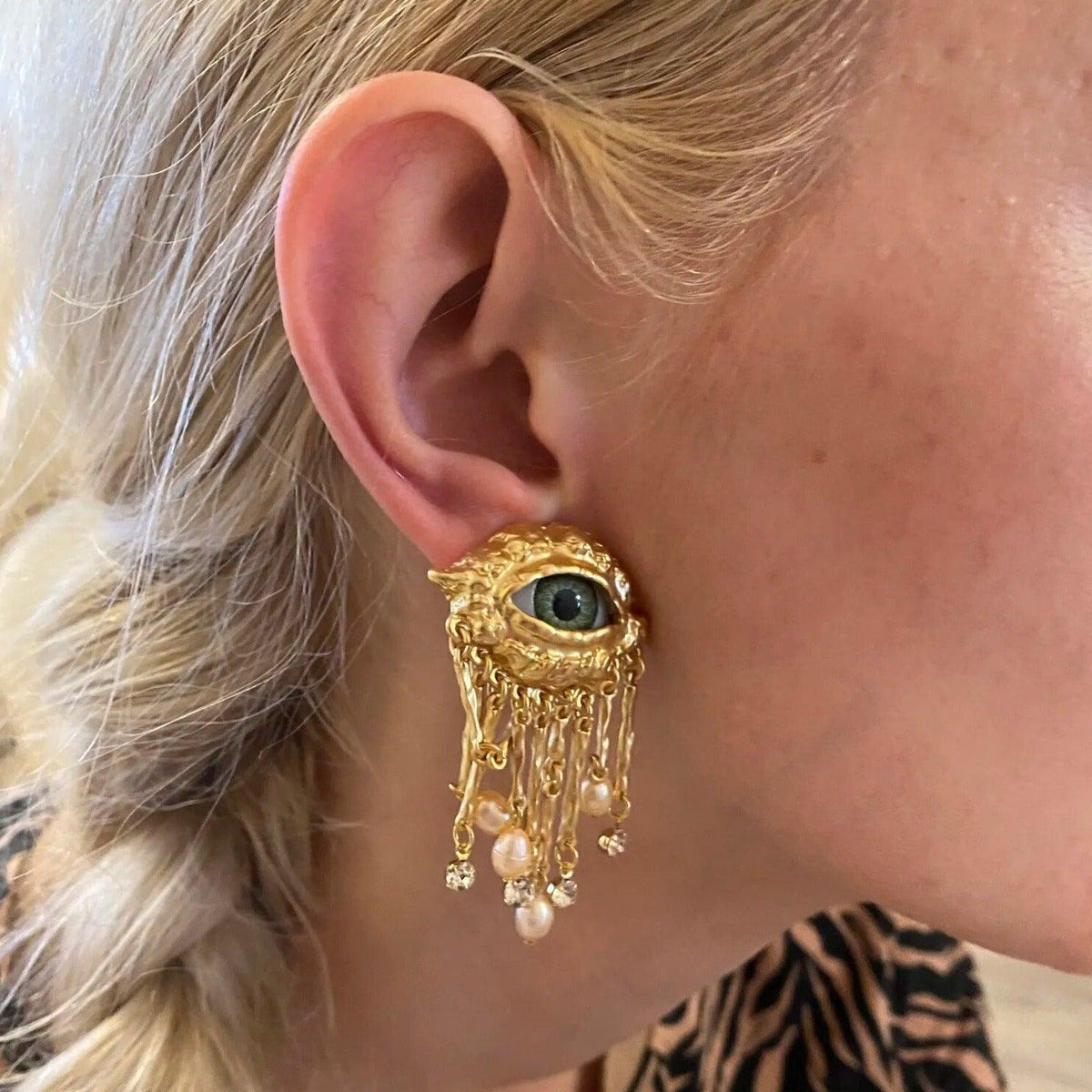 'I Am Watching You' Evil Eye Earrings - zuzumia