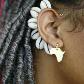 White Cowry Shells Earring Clip