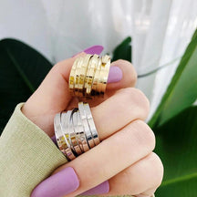 Multi-layer Wide Ring - zuzumia