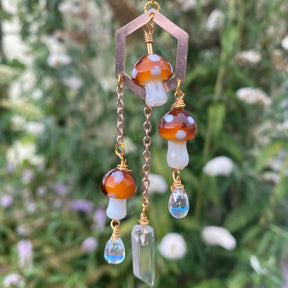Woodland Mushroom Earrings - zuzumia