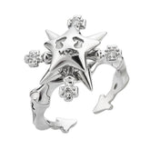 Rotatable Luminous Lucky Star Compass Ring