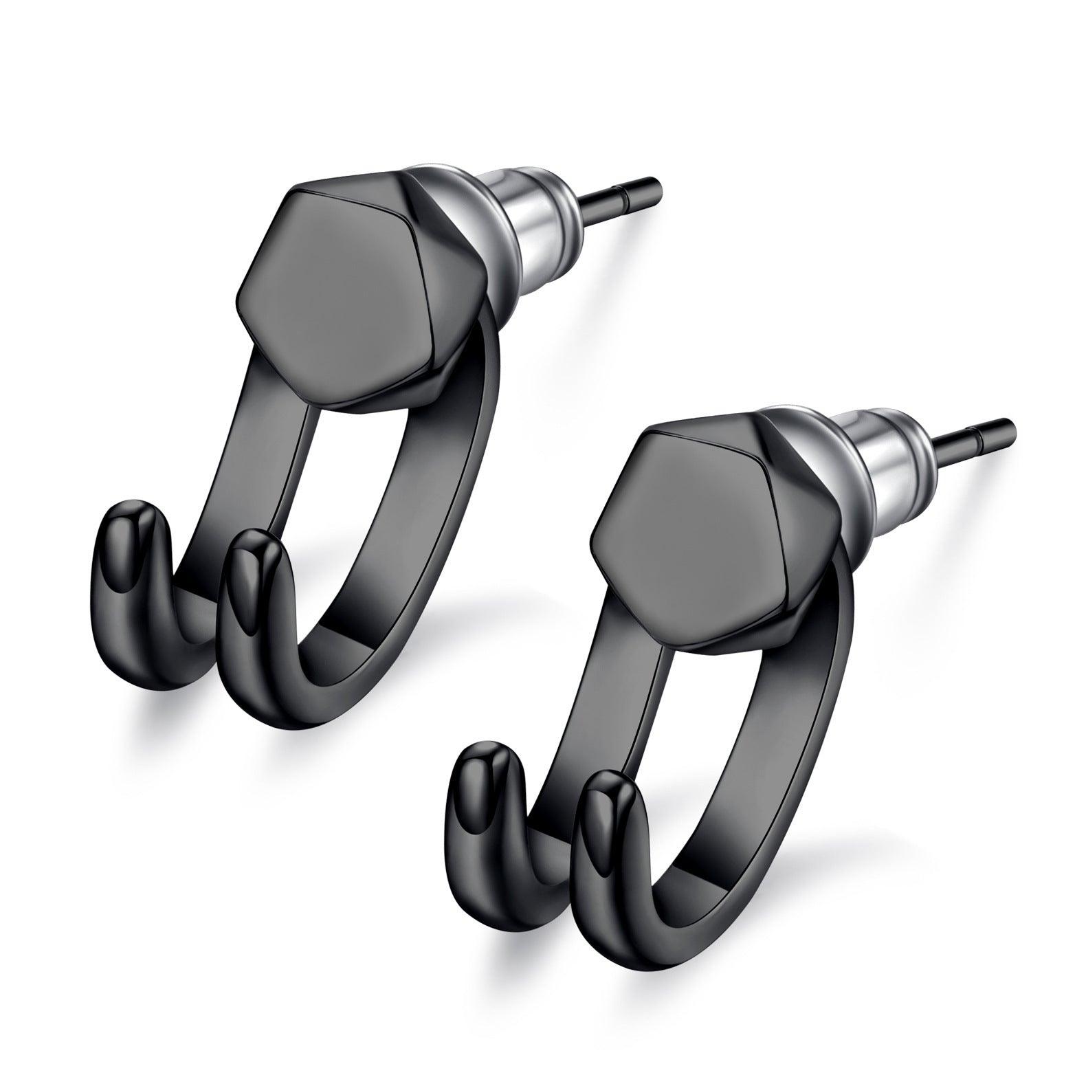 Detachable Dual Stud Earrings - zuzumia