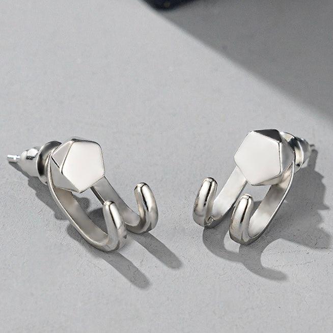 Detachable Dual Stud Earrings - zuzumia