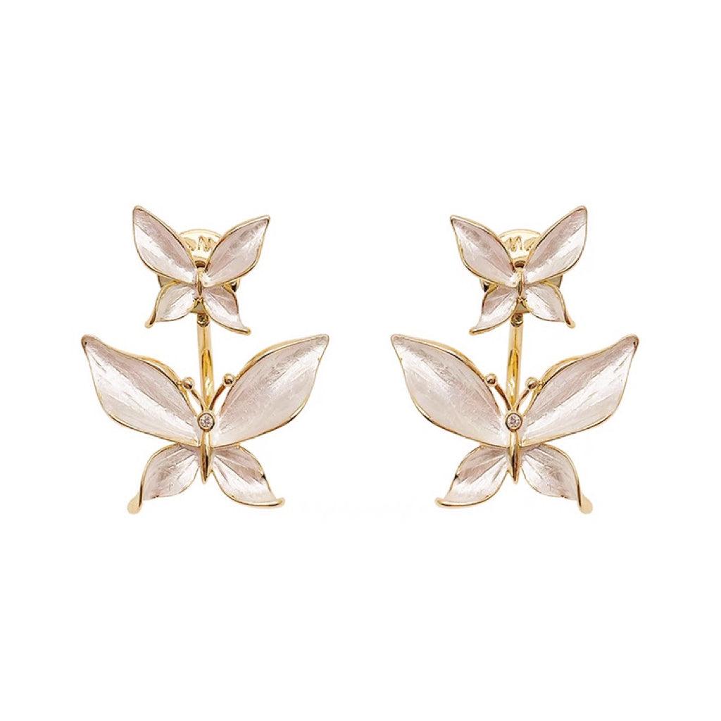 Double Butterfly Earrings - zuzumia