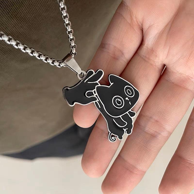 Funny Black Cat Necklace - zuzumia