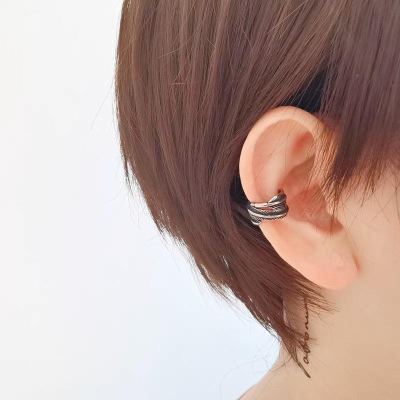 Feather Non-Pierced Ear Cuff - zuzumia