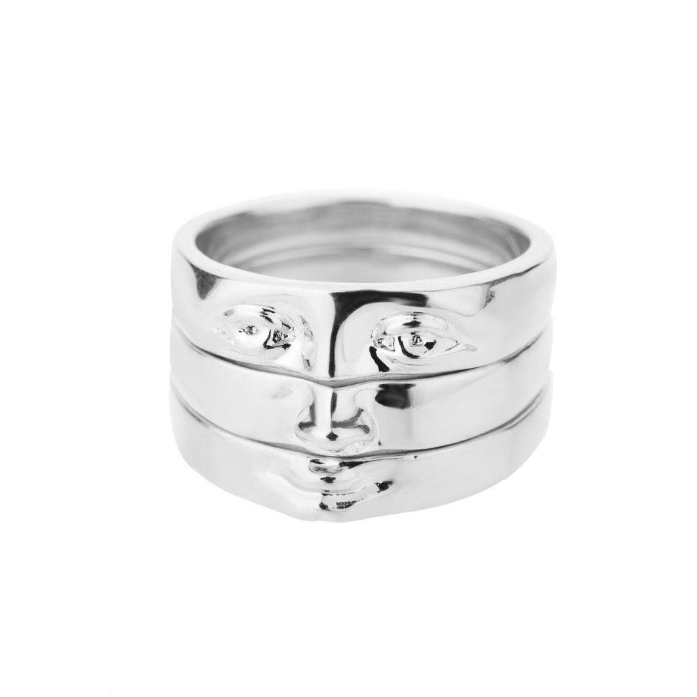 Face Finger Ring Set - zuzumia