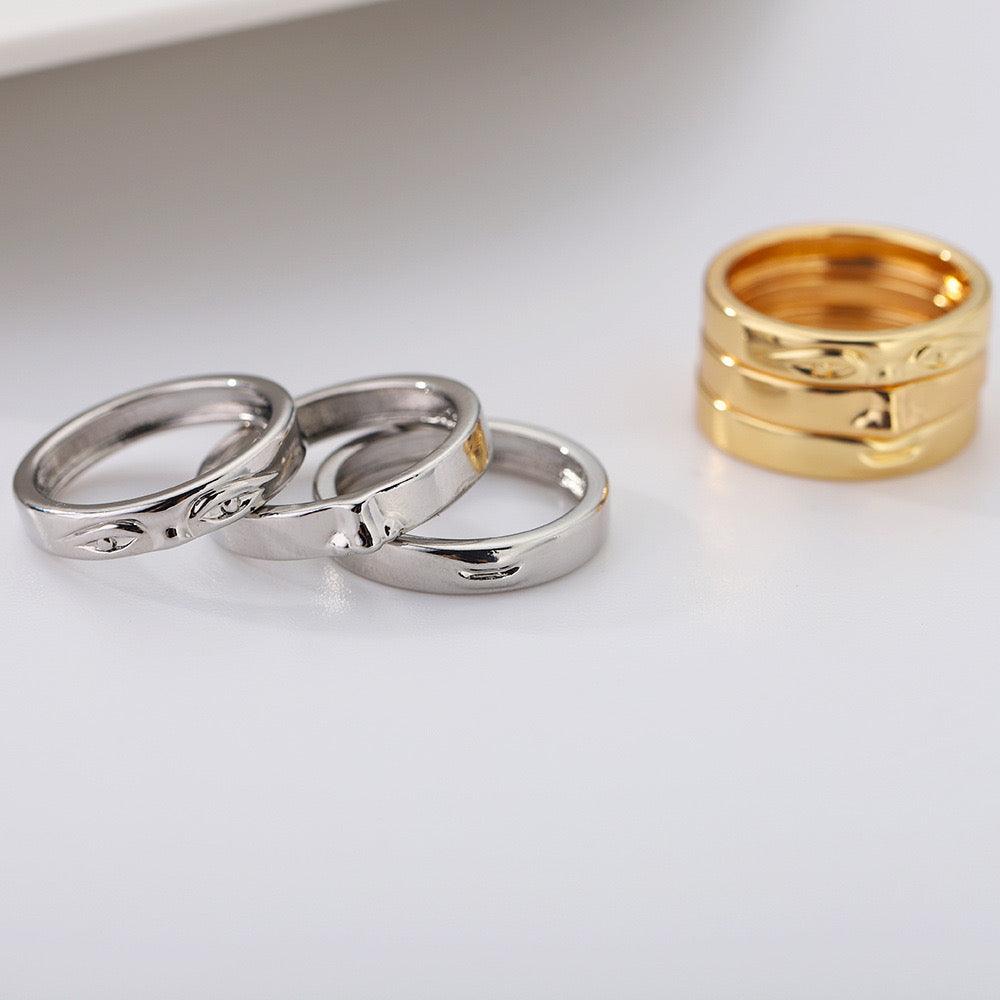 Face Finger Ring Set - zuzumia