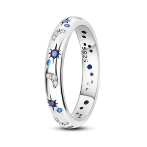 Zircon Star Moon Rings - zuzumia
