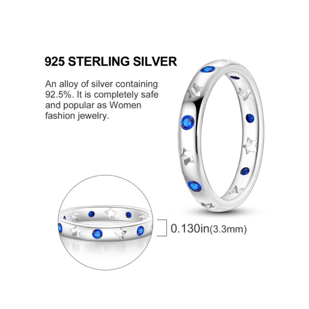 Zircon Star Moon Rings - zuzumia