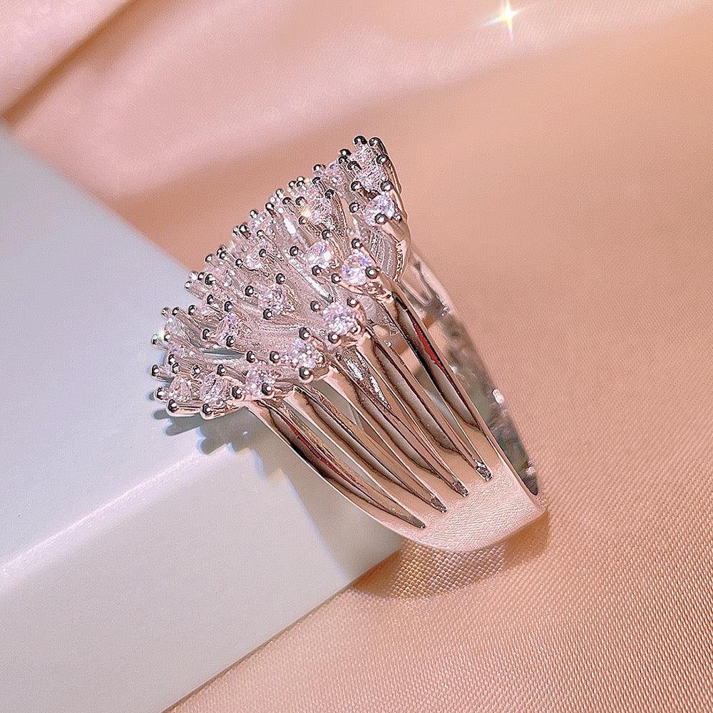 Glittering Zircon Ring - zuzumia