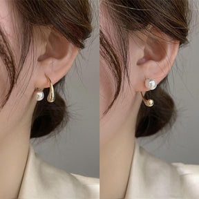 Water Drop Pearl Earrings - zuzumia