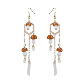 Woodland Mushroom Earrings - zuzumia