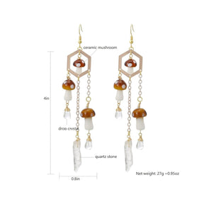 Woodland Mushroom Earrings - zuzumia