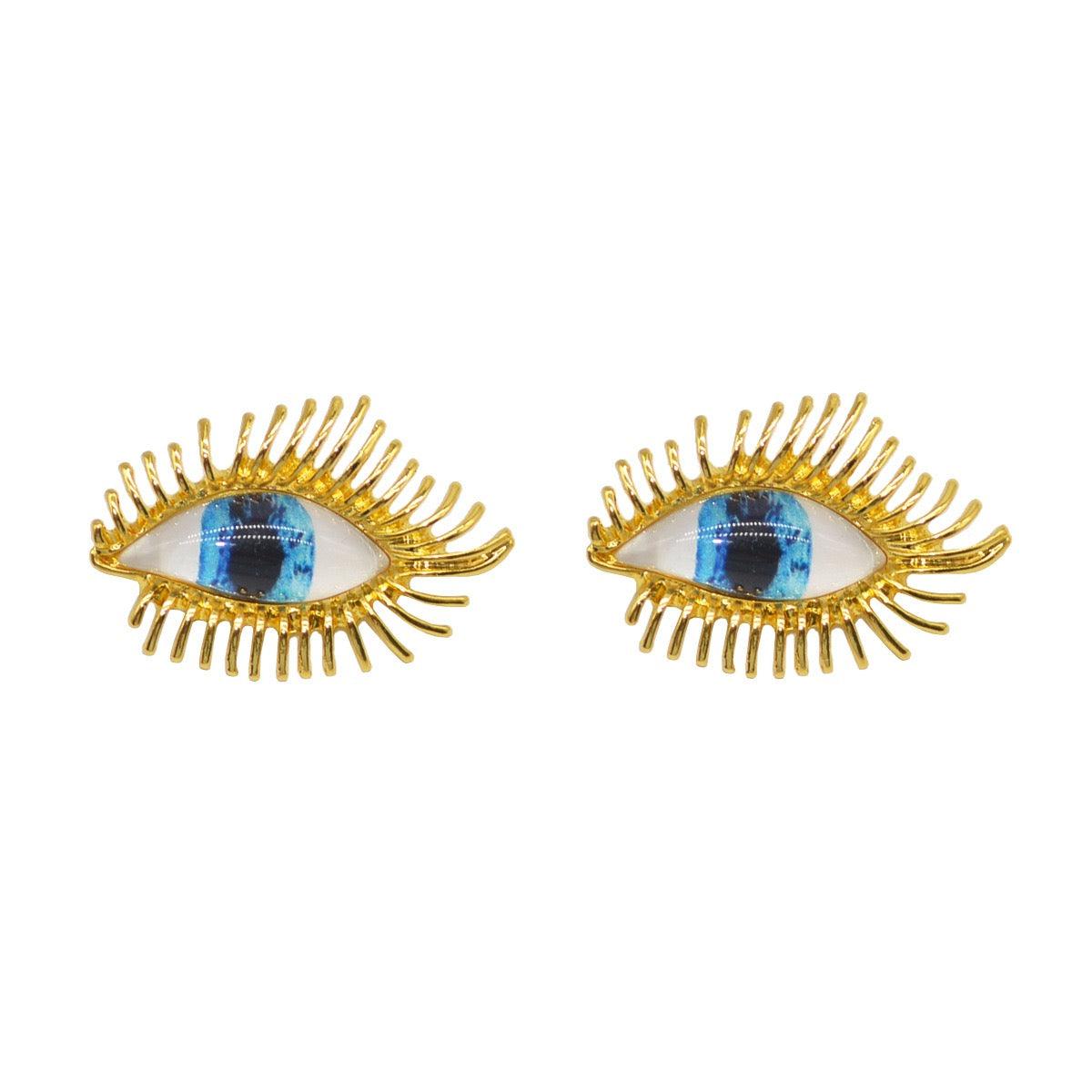 'I Am Watching You' Evil Eye Earrings - zuzumia