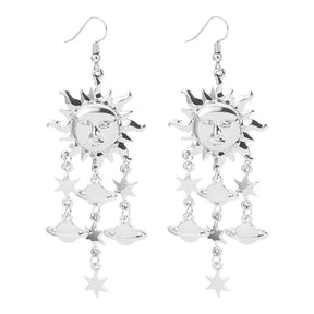 Sun Star Dangle Earrings - zuzumia