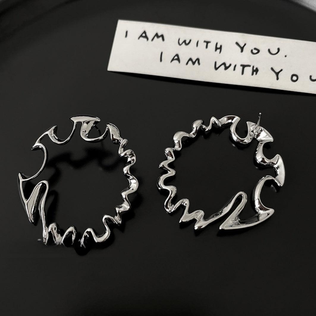 Irregular Hoop Earrings - zuzumia
