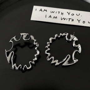 Irregular Hoop Earrings - zuzumia