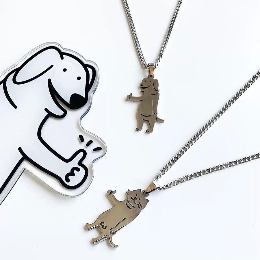 Creative Animal Thumbs Up Necklace