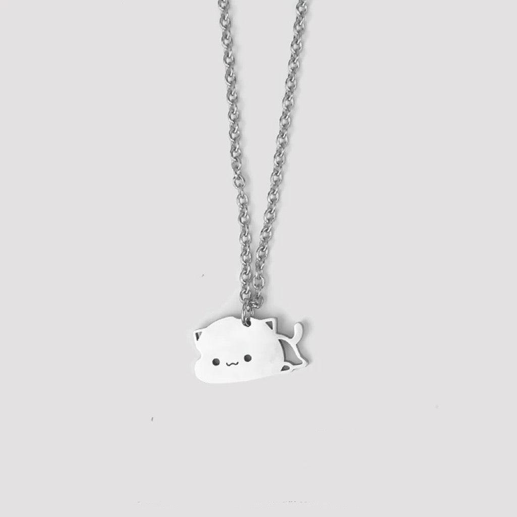 “I Protect You” Cat Couple Necklaces