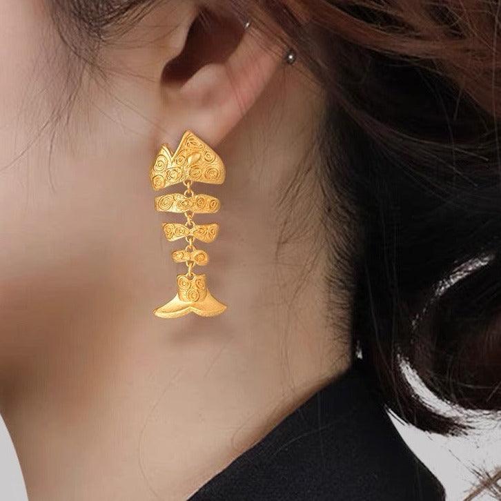 Fish Drop Earrings - zuzumia