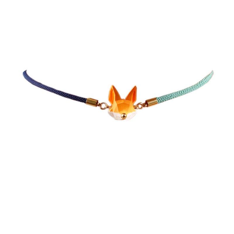 Fox Braided Rope Choker Bracelet - zuzumia
