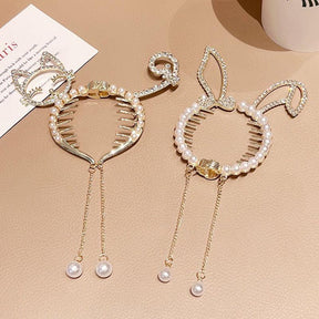 Meatball Ponytail Hairpins Clasp