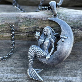 Mermaid Moon Necklace - zuzumia