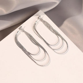 Snake Bone Chain Tassel Earrings - zuzumia
