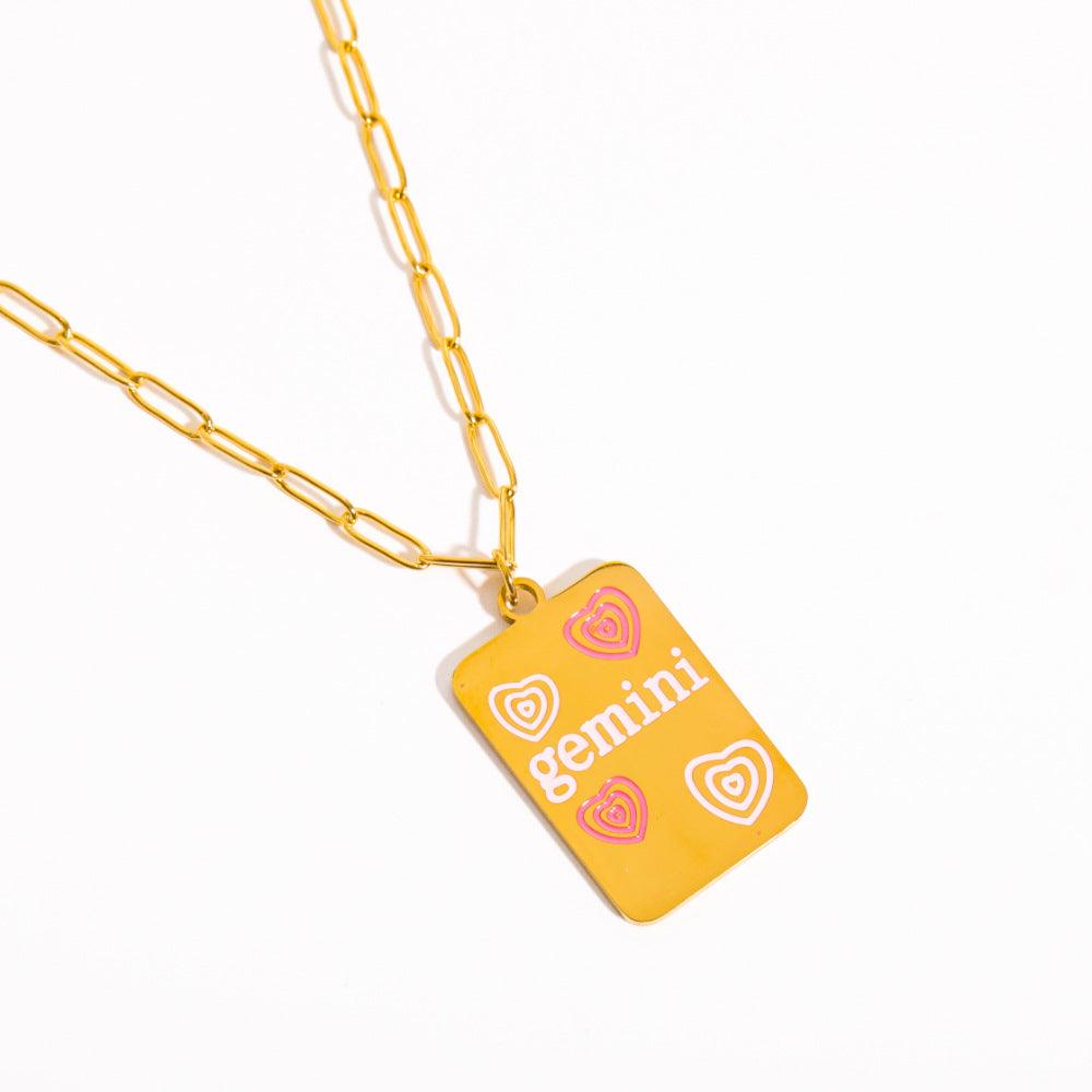 Candy Zodiac Sign Necklace - zuzumia