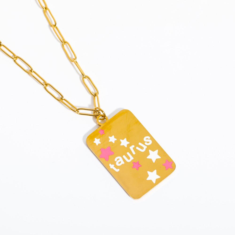 Candy Zodiac Sign Necklace - zuzumia