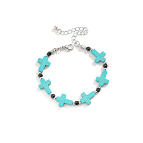 Cross Turquoise Jewelry Set - zuzumia