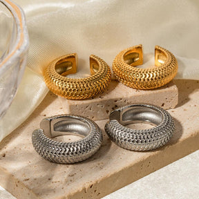 Snake Hoop Earrings Cuffs - zuzumia