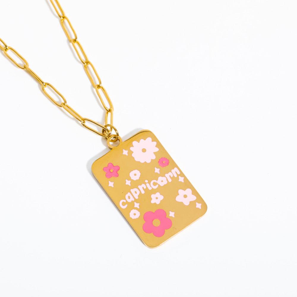 Candy Zodiac Sign Necklace - zuzumia