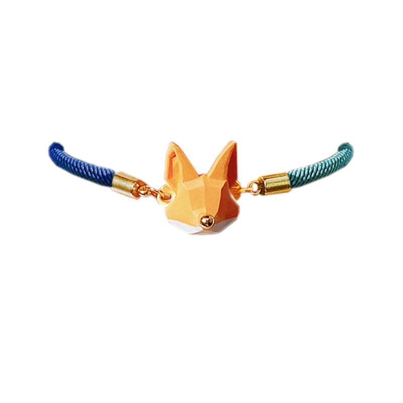 Fox Braided Rope Choker Bracelet