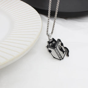 Funny Black Cat Necklace - zuzumia