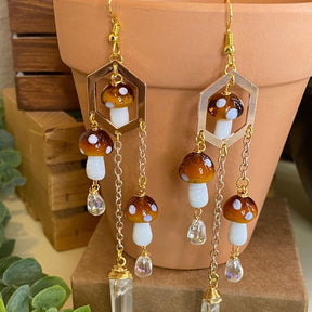 Woodland Mushroom Earrings - zuzumia