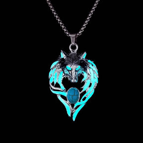 Luminous Wolf Head Necklace - zuzumia