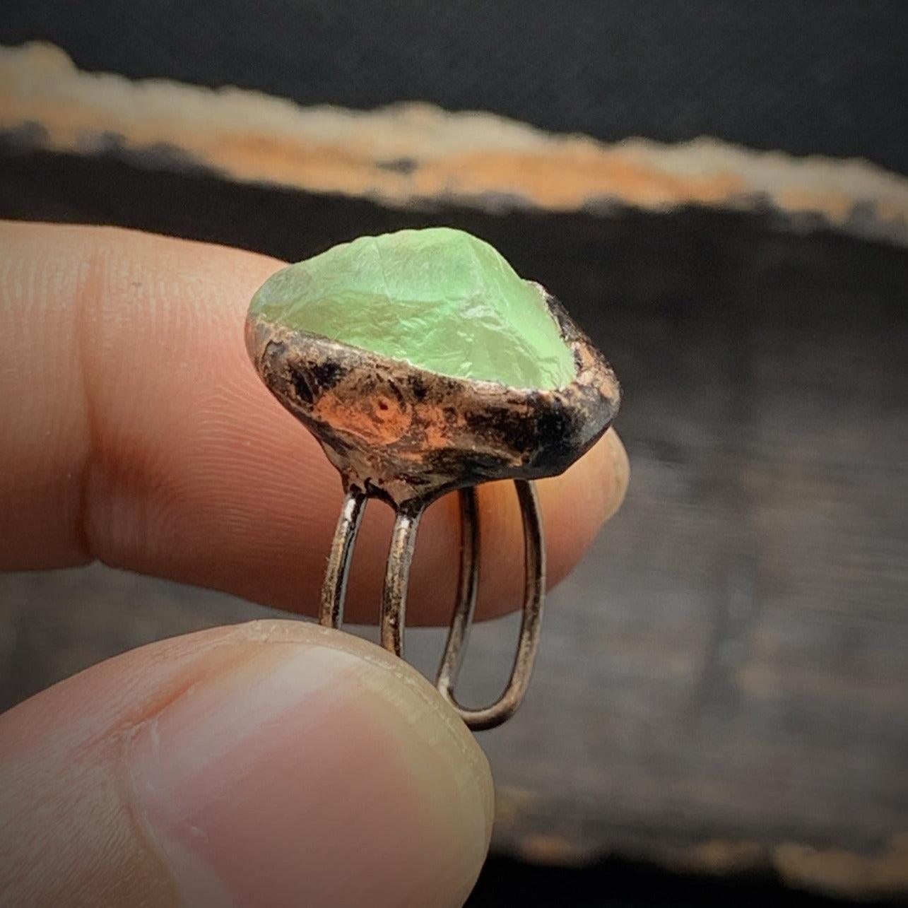 Raw Gem Birthstone Ring - zuzumia