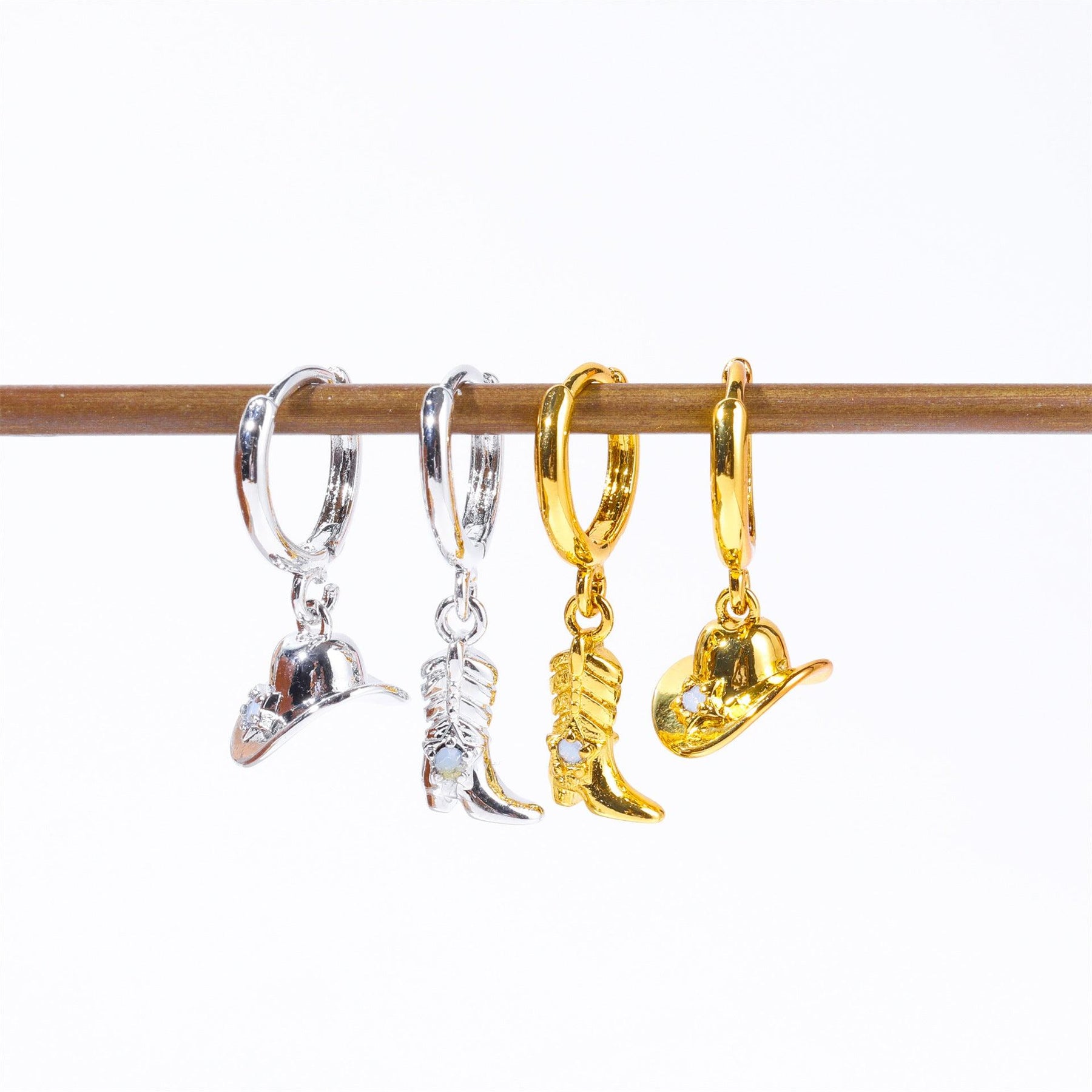 Cowboy Hoop Earrings - zuzumia
