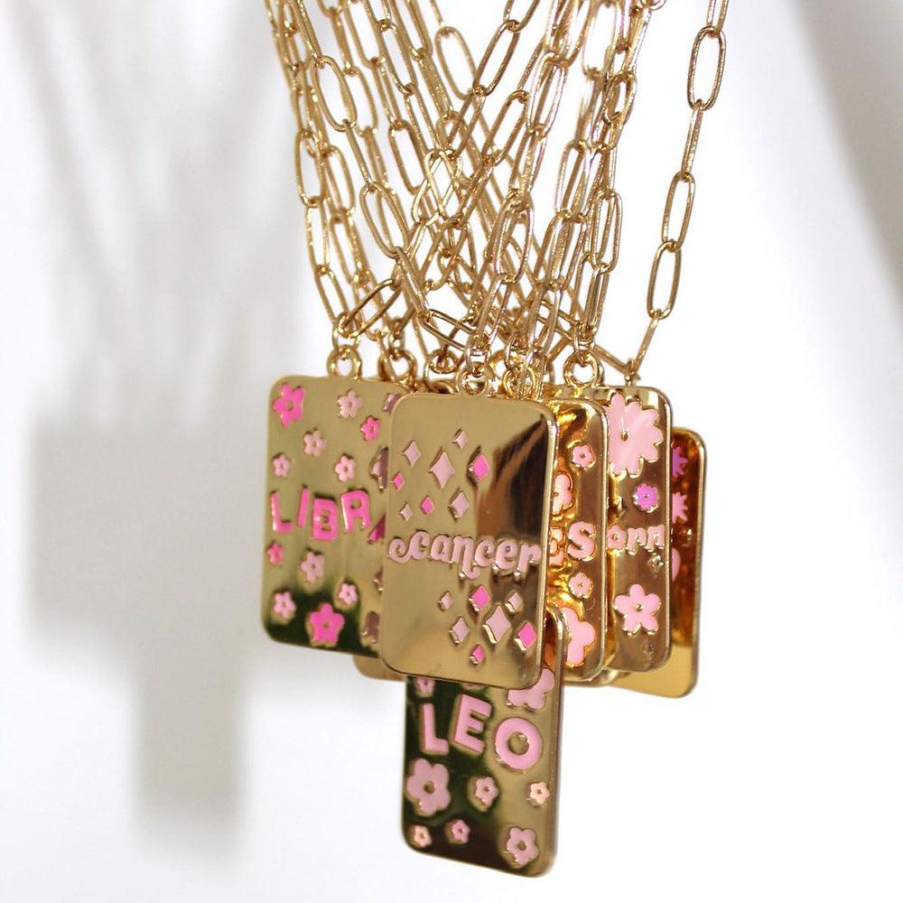 Candy Zodiac Sign Necklace - zuzumia