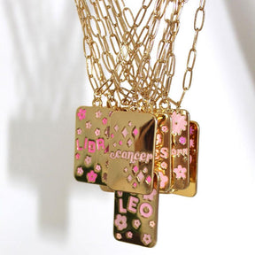 Candy Zodiac Sign Necklace - zuzumia