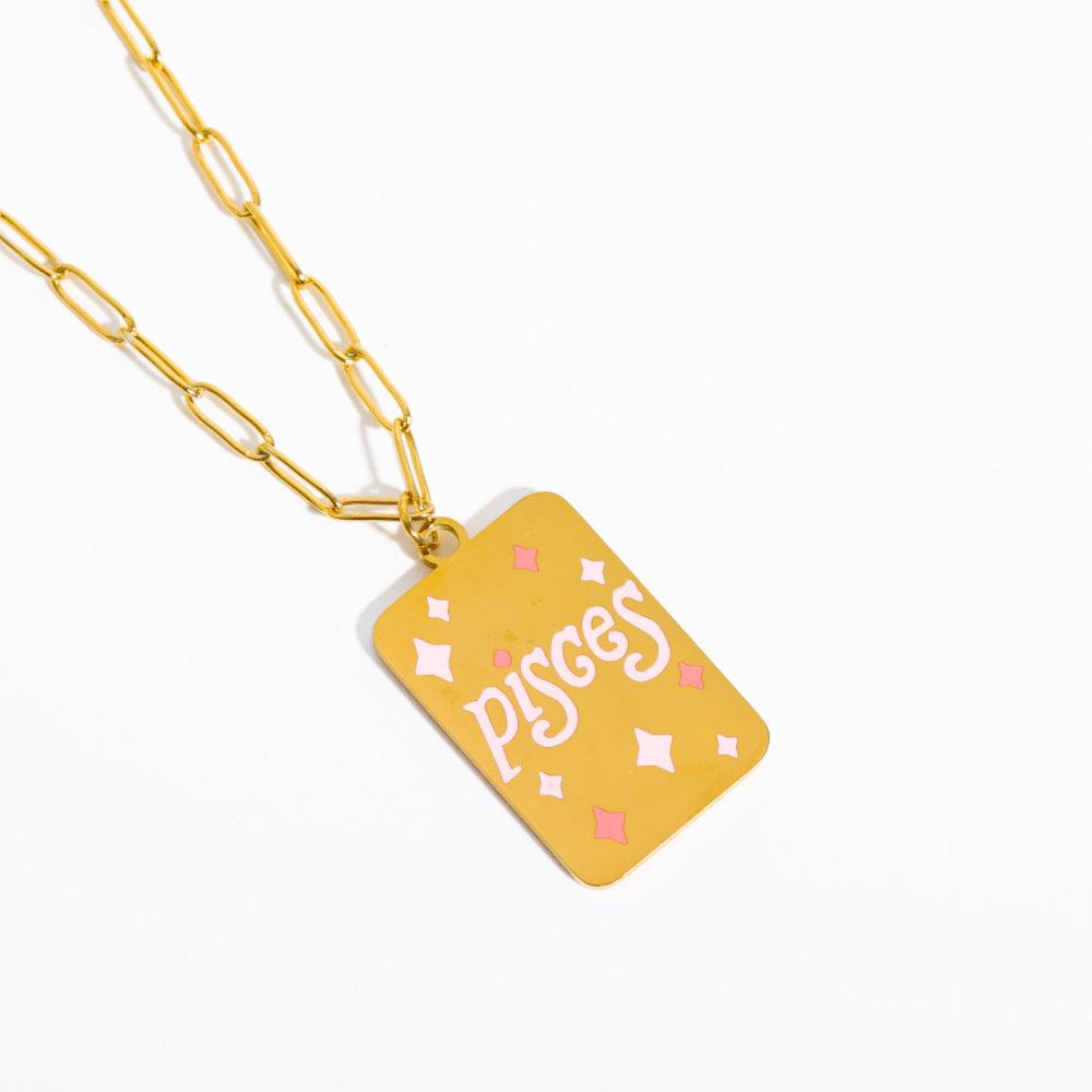 Candy Zodiac Sign Necklace - zuzumia