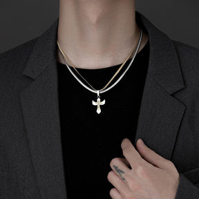 Wings of Redemption Cross Necklace - zuzumia