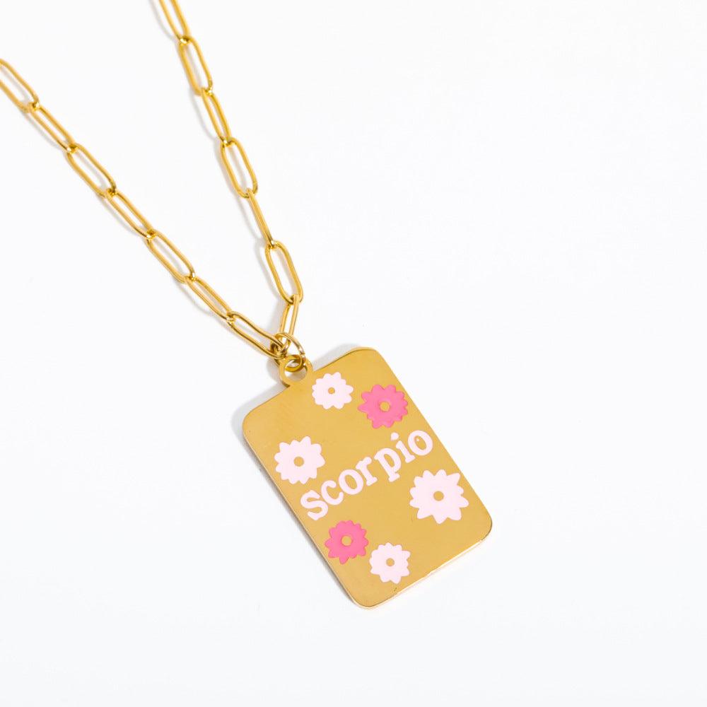 Candy Zodiac Sign Necklace - zuzumia