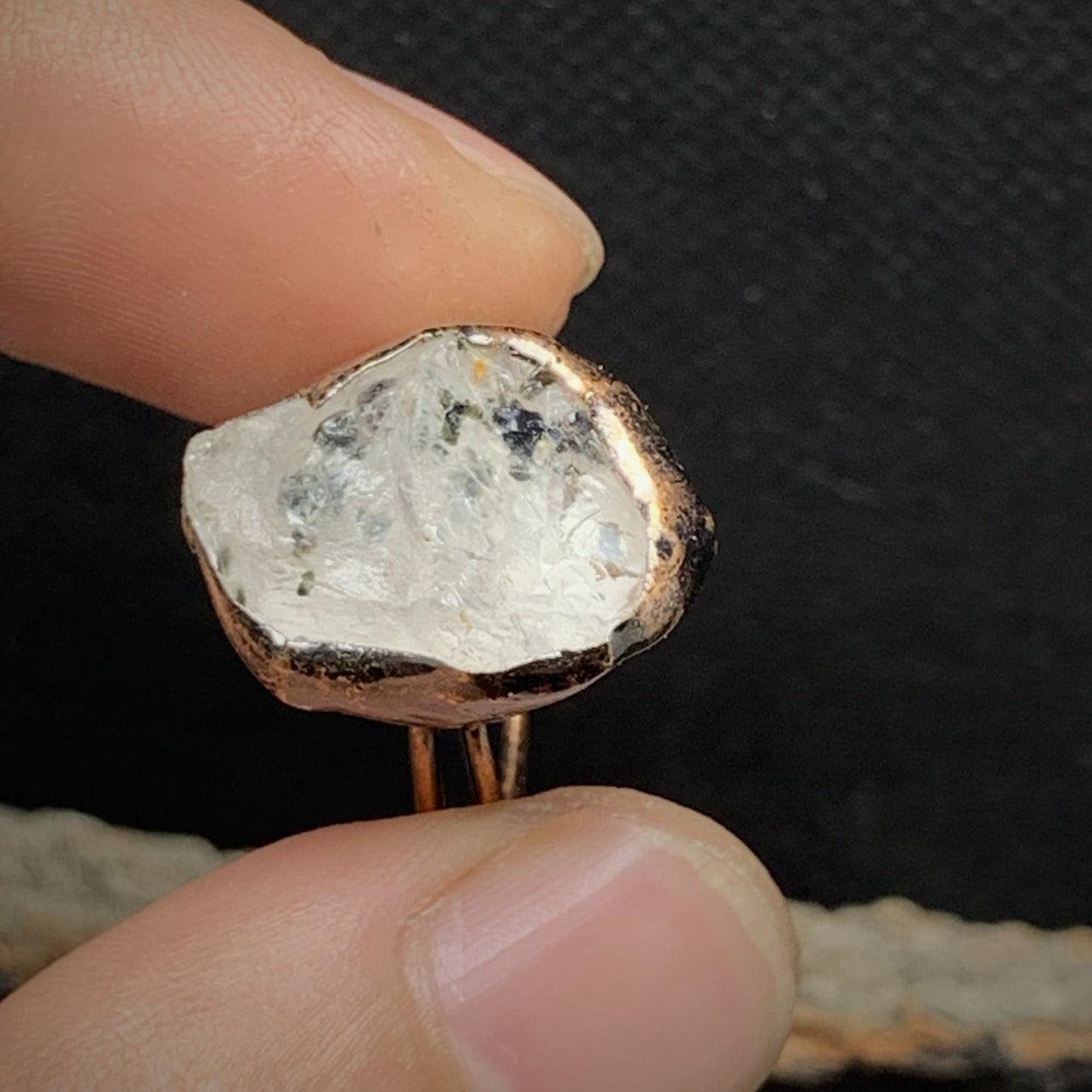 Raw Gem Birthstone Ring - zuzumia