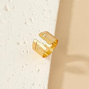Iron Face Arm Cuff Bracelet & Ring - zuzumia