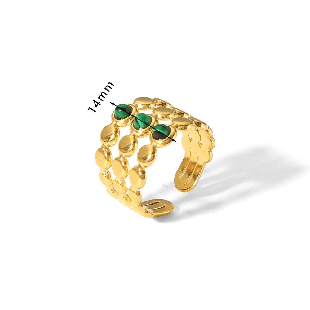 Malachite Vintage Rings - zuzumia