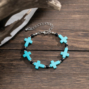 Cross Turquoise Jewelry Set - zuzumia