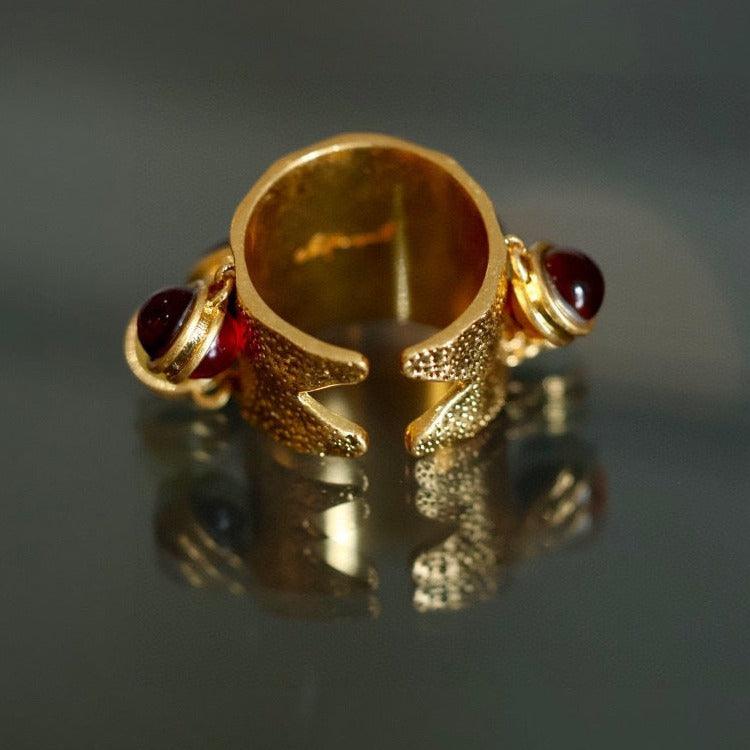 Vintage Malachite Shaker Ring - zuzumia